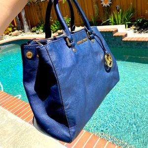 Blue Michael Kors purse